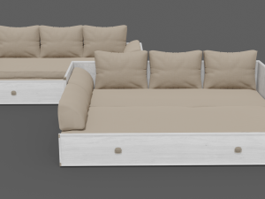 sofa collection indiana 3D Model