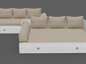 sofa collection indiana 3D Model