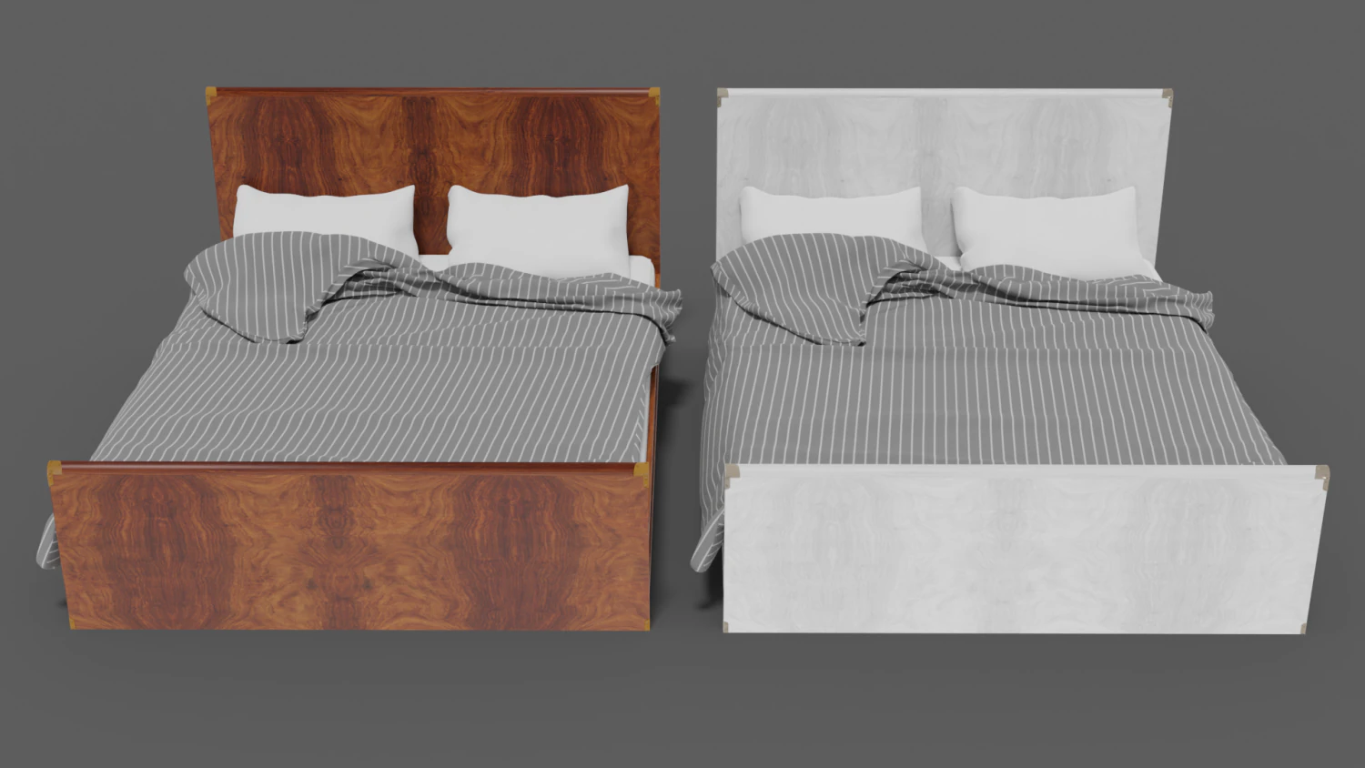 bed collection indiana 3D Model .c4d .max .obj .3ds .fbx .stl .blend