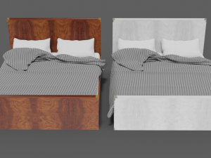 bed collection indiana 3D Model
