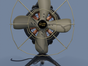 techno steampunk fan concept 3D 모델