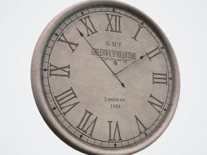 Greenwich-Beton-Wanduhr 3D Modell