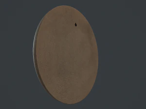 greenwich concrete wall clock 3D Model