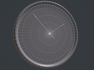 greenwich concrete wall clock 3D Model