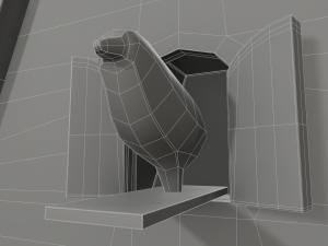 animated contemporary cuckoo Model 3D