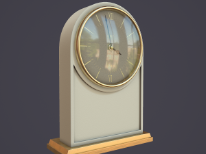 animated mantle clock Modelo 3D