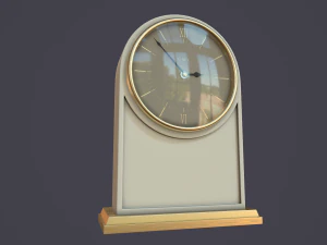 animated mantle clock 3D Model