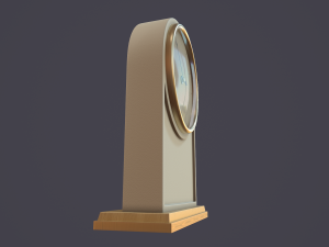 animated mantle clock Model 3D