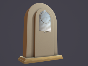 animated mantle clock Model 3D