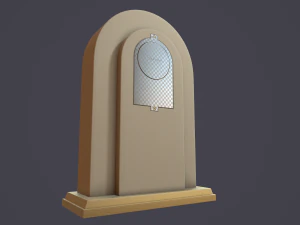 animated mantle clock 3D Model