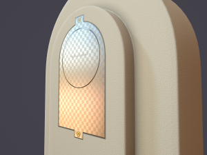 animated mantle clock Model 3D