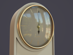 animated mantle clock Model 3D