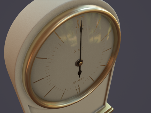 animated mantle clock Model 3D