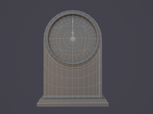 animated mantle clock Model 3D