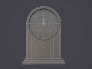 animated mantle clock 3D Model