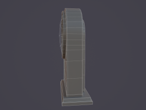 animated mantle clock Model 3D