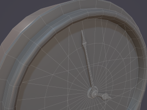 animated mantle clock Model 3D