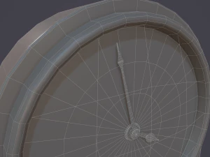 animated mantle clock 3D Model