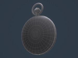 gold pocket watch 3D-Modell