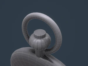 reloj de bolsillo de oro Modelo 3D