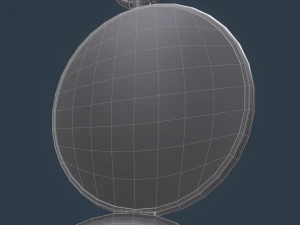 reloj de bolsillo de oro Modelo 3D