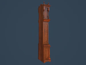 rigged grandfather clock 3D Model