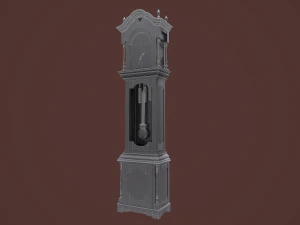 rigged grandfather clock 3D Model