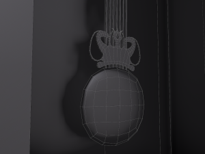 rigged grandfather clock Modelo 3D
