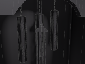 rigged grandfather clock Modelo 3D