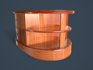 rigged coffee table 3D 모델