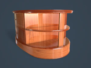 rigged coffee table 3D Model