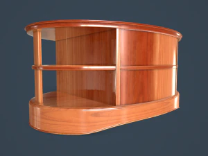rigged coffee table 3D Model