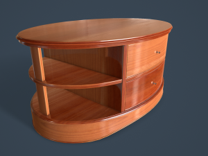 rigged coffee table 3D 모델