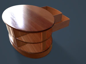 rigged coffee table 3D Model