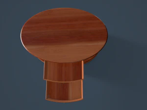 rigged coffee table 3D Model