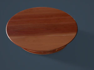 rigged coffee table 3D Model