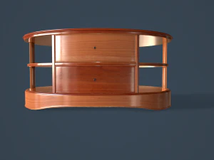 rigged coffee table 3D Model