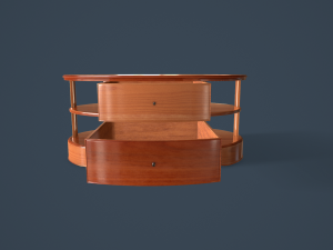 rigged coffee table 3D 모델