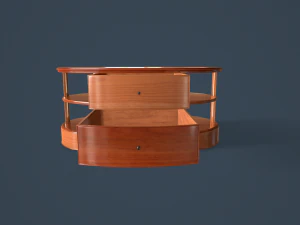 rigged coffee table 3D Model