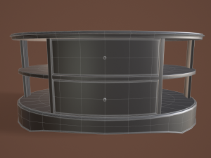 rigged coffee table 3D 모델