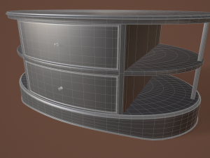 rigged coffee table 3D 모델