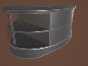 rigged coffee table 3D 모델