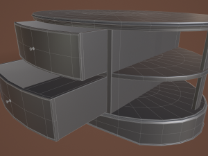 rigged coffee table 3D 모델