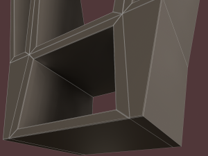 deer oak wood shelf Model 3D