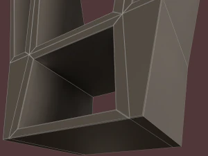 deer oak wood shelf 3D Model