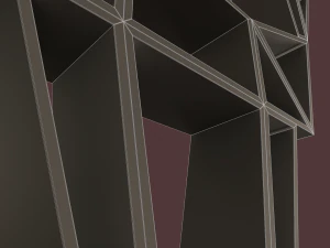deer oak wood shelf 3D Model