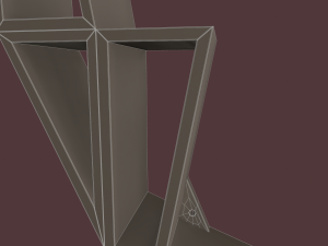 deer oak wood shelf Model 3D