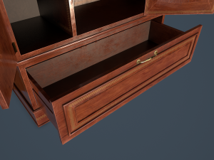 rigged wardrobe 3D 模型