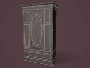 rigged wardrobe 3D Model