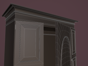 rigged wardrobe 3D 模型